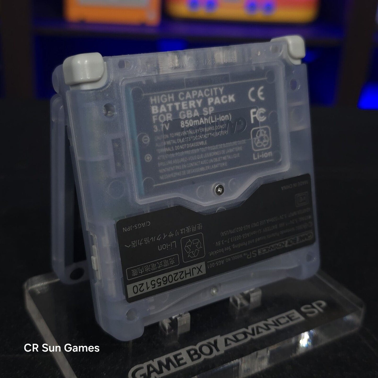 Glacial Nintendo Game Boy Advance GBA SP IPS MOD Adjustable Brightness