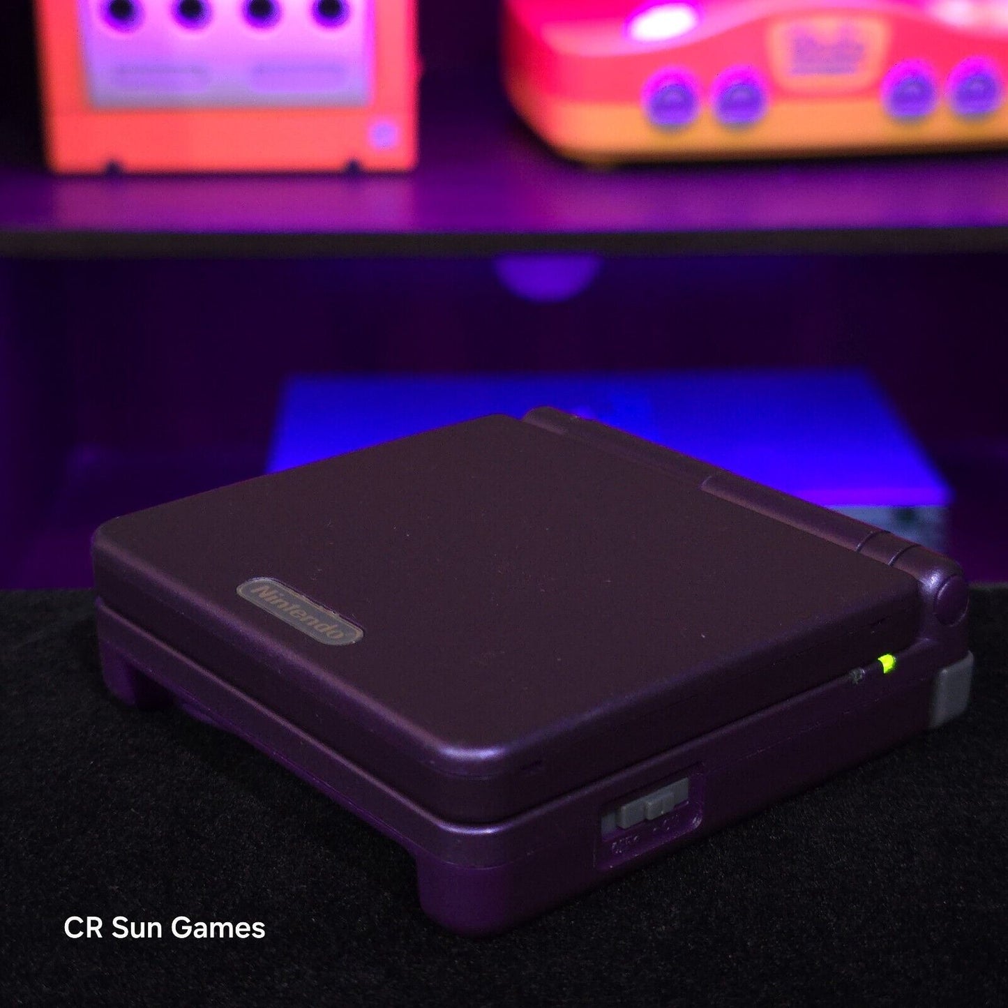 Purple Nintendo Game Boy Advance GBA SP IPS MOD Adjustable Brightness
