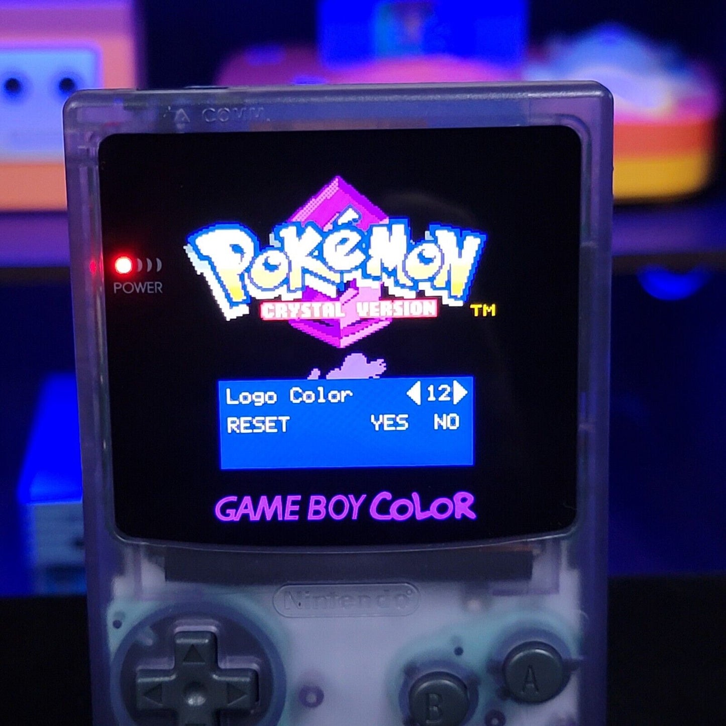 Atomic Purple Gameboy Color Console OLED Touch Screen USB-C Rechargeable Battery