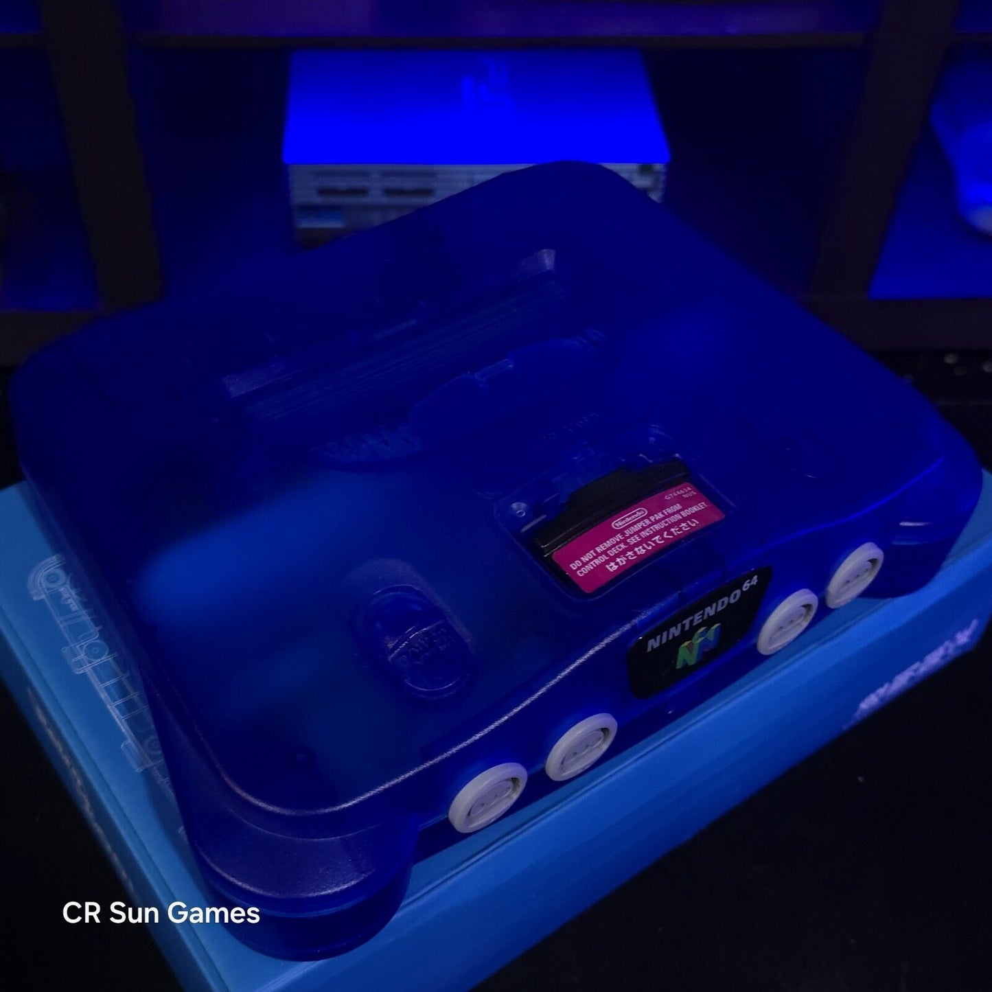 NEW Shell Nintendo 64 N64 Limited Clear Blue Custom Console Funtastic