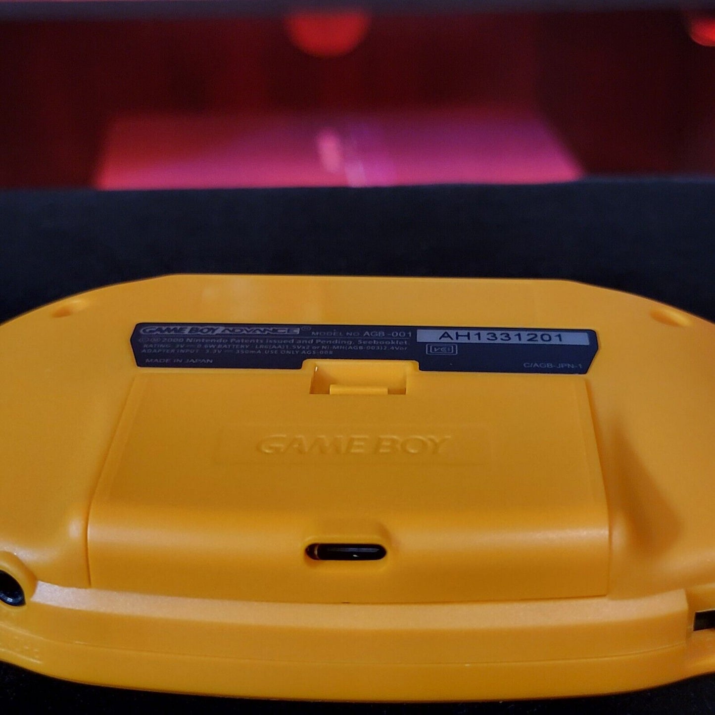 Spice Orange Game Boy Advance GBA iPS LCD USB-C 1800 mAh Rechargeable Battery