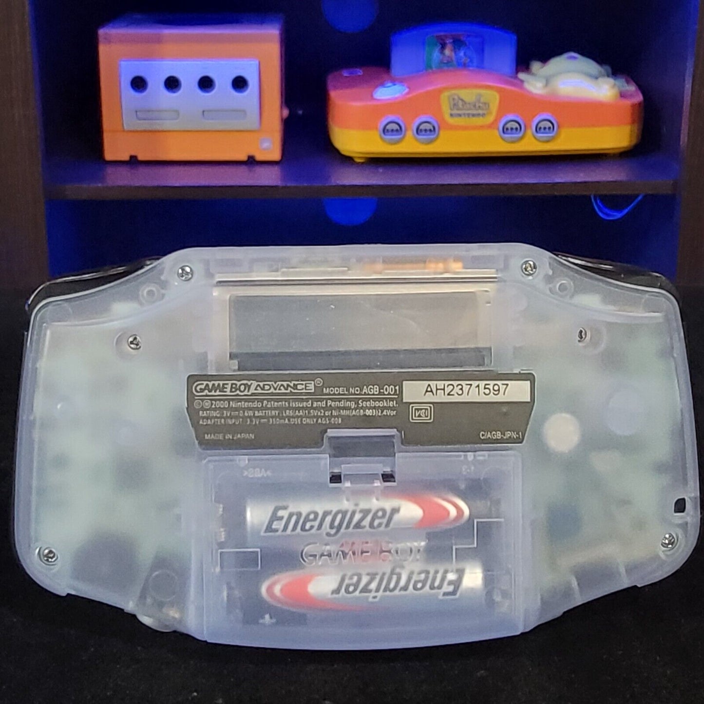 Glacial GameBoy Advance GBA Console with iPS Backlight Backlit LCD MOD