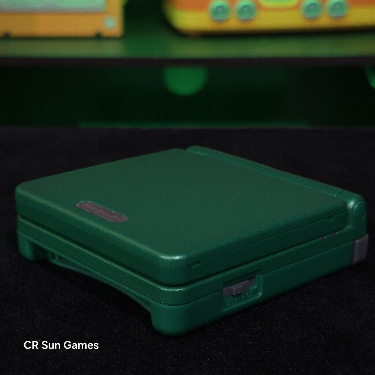 Green Nintendo Game Boy Advance GBA SP IPS MOD Adjustable Brightness
