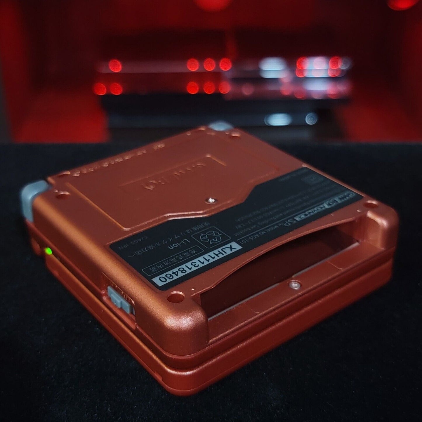 Red Nintendo Game Boy Advance GBA SP IPS MOD Adjustable Brightness