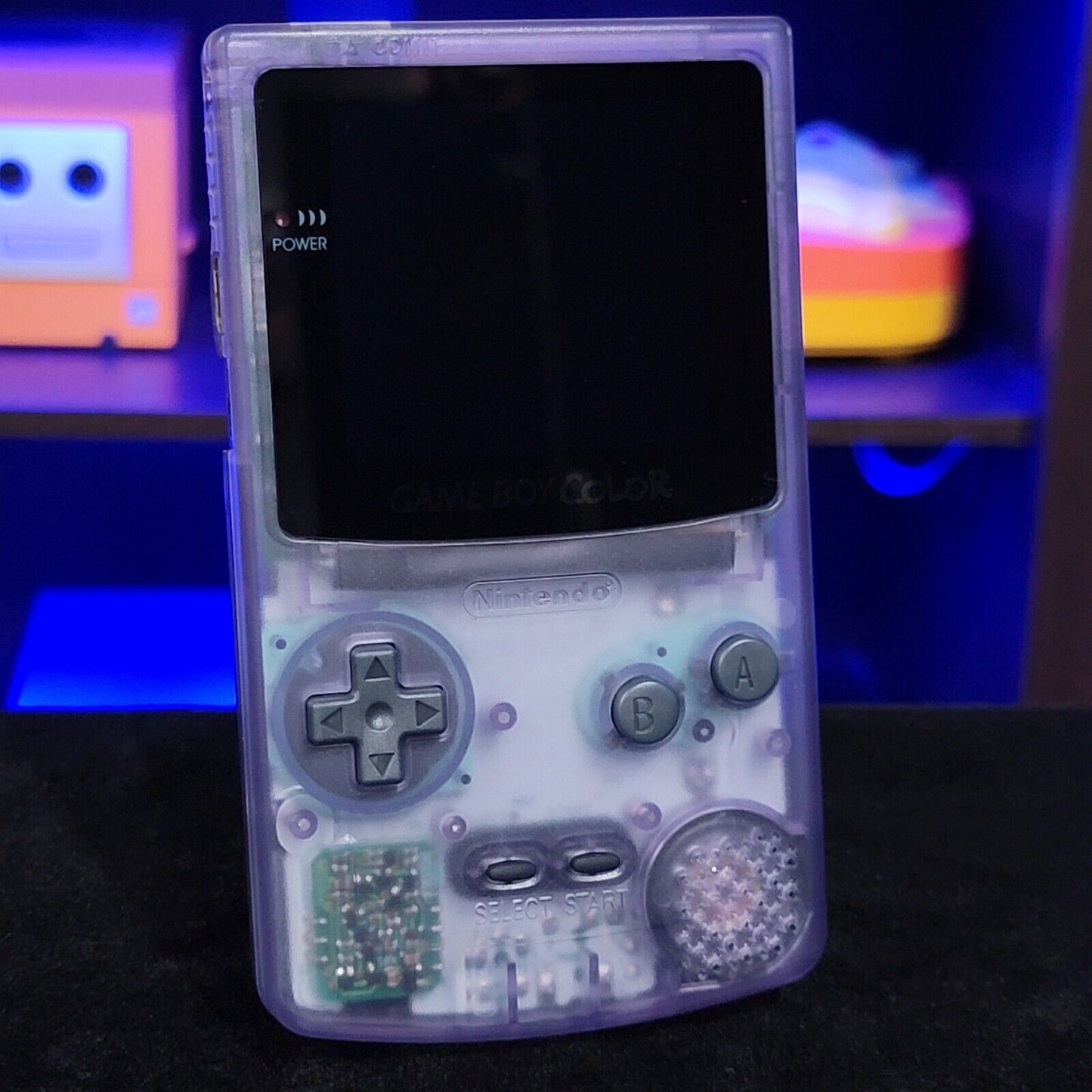 Atomic Purple Gameboy Color Console OLED Touch Screen USB-C Rechargeable Battery