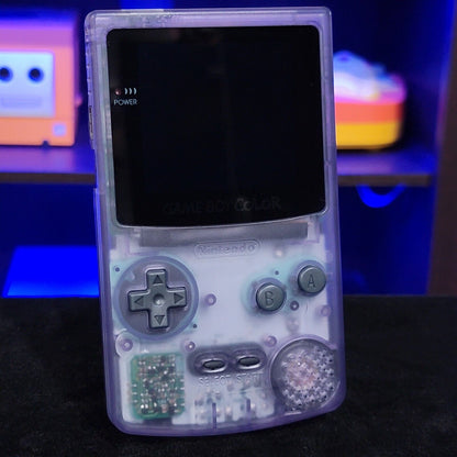 Atomic Purple Gameboy Color Console OLED Touch Screen USB-C Rechargeable Battery