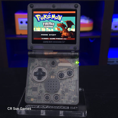 Smoke Grey Nintendo Game Boy Advance GBA SP IPS MOD Adjustable Brightness
