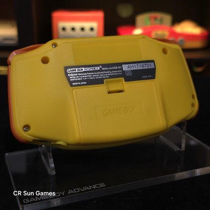 Yellow Game Boy Advance GBA Console with iPS V5 Backlight Backlit LCD MOD