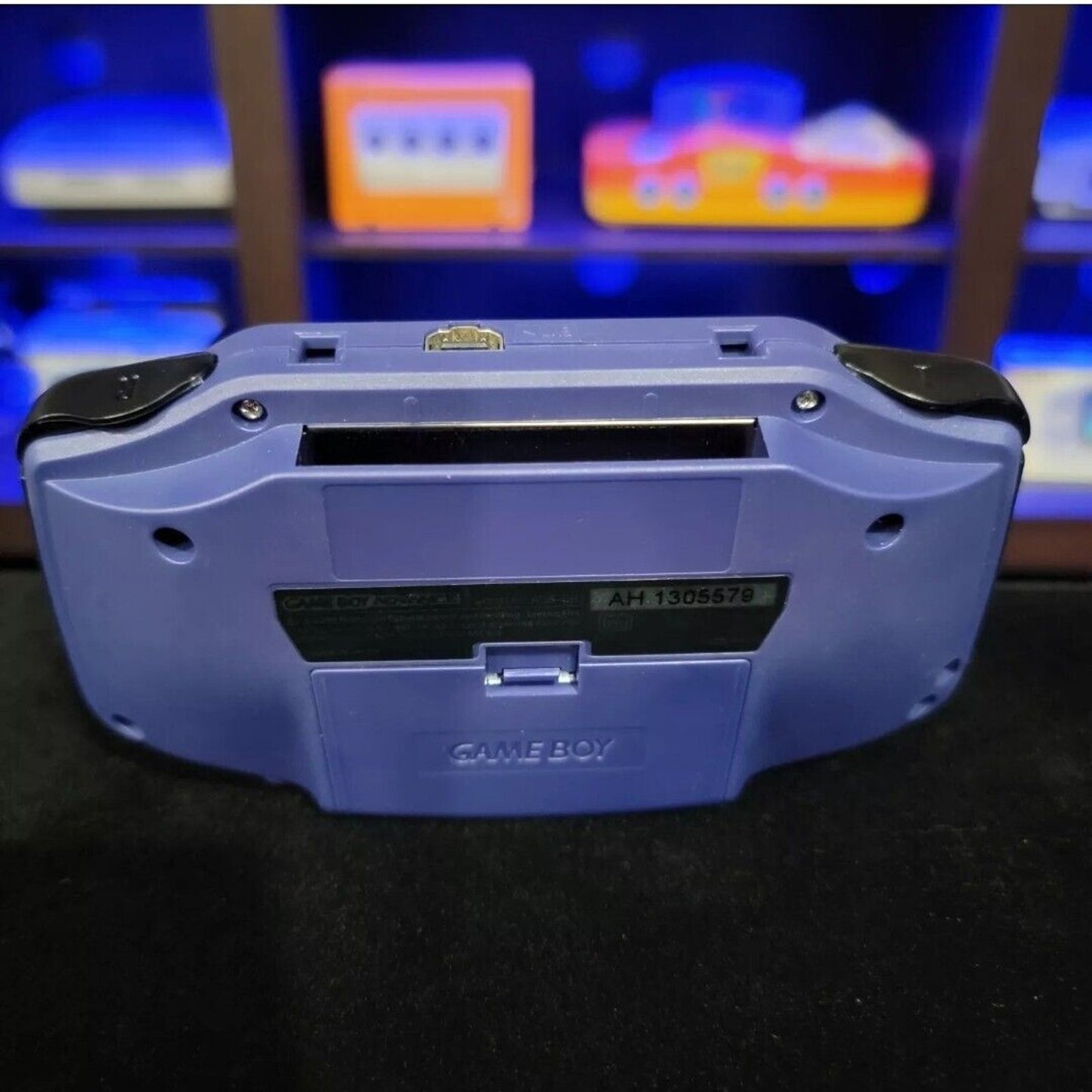 Indigo Game Boy Advance GBA iPS Backlit LCD USB-C 1800 mAh Rechargeable Battery