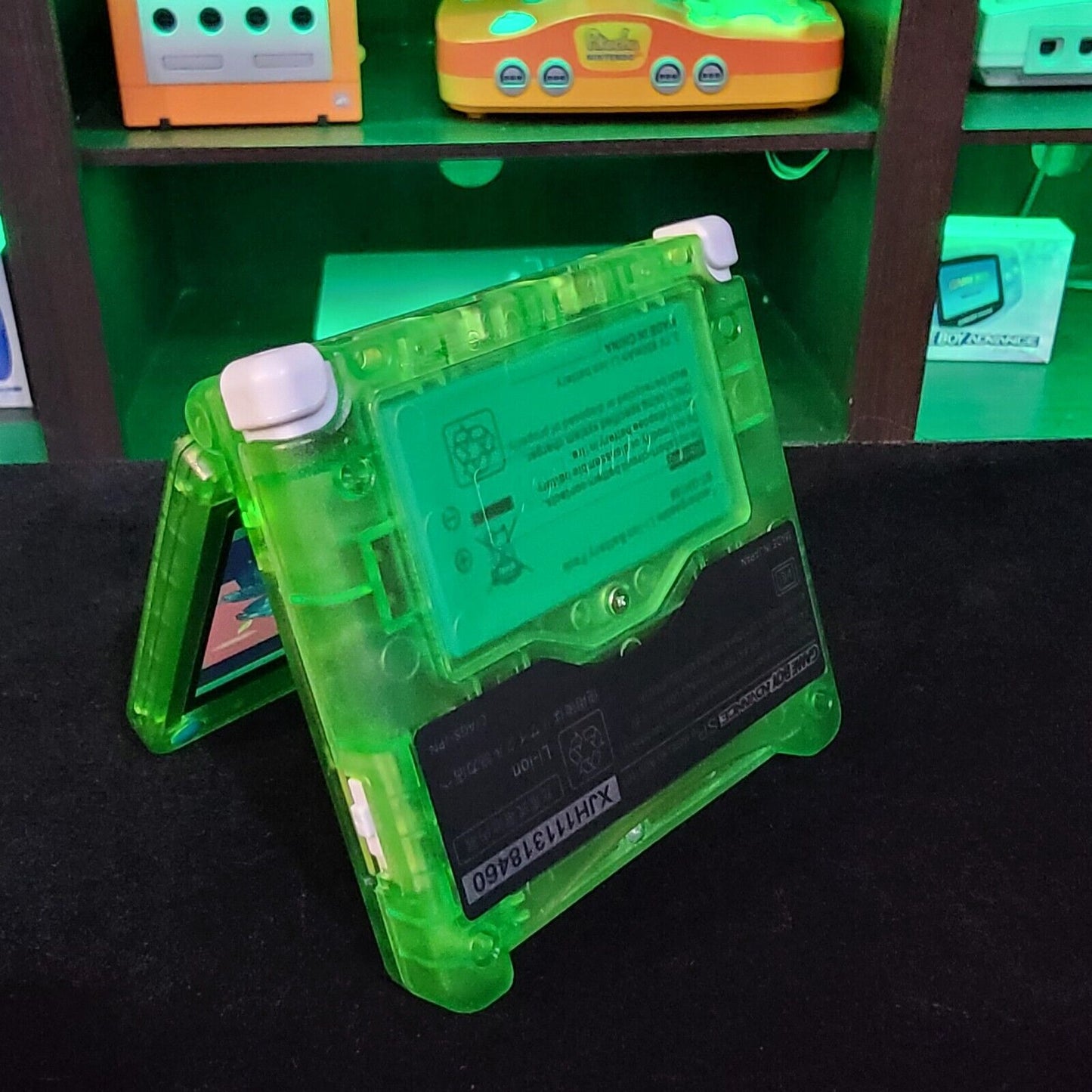 Lime Green Nintendo Game Boy Advance GBA SP IPS MOD Adjustable Brightness
