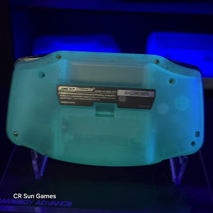Megaman Glow Game Boy Advance GBA iPS V5 Backlit Mod & Blue LED Mod Console