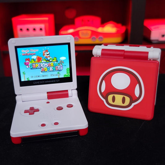 Mario Nintendo Game Boy Advance GBA SP IPS MOD Adjustable Brightness