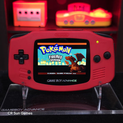 Black Game Boy Advance GBA Console with iPS V5 Backlight Backlit LCD MOD Console