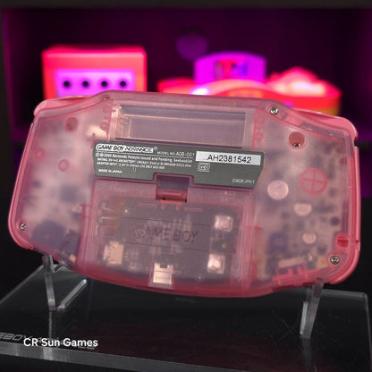 Pink Kirby Game Boy Advance GBA iPS LCD USB-C 1800 mAh Rechargeable Battery