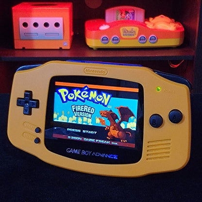 Spice Orange Game Boy Advance GBA iPS LCD USB-C 1800 mAh Rechargeable Battery