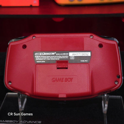 Red Game Boy Advance GBA iPS V5 LCD USB-C 1800 mAh Rechargeable Battery