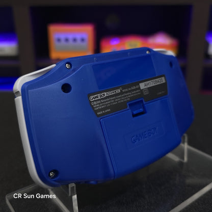 Blue Game Boy Advance GBA Console with iPS V5 Backlight Backlit LCD