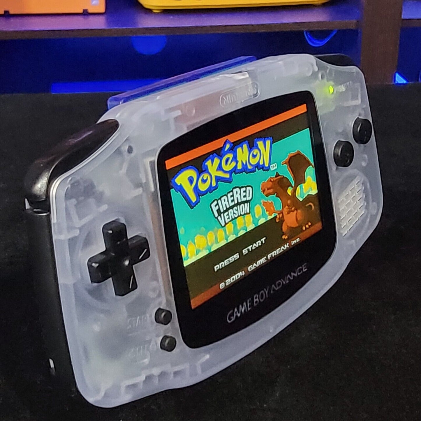 Glacial GameBoy Advance GBA Console with iPS Backlight Backlit LCD MOD