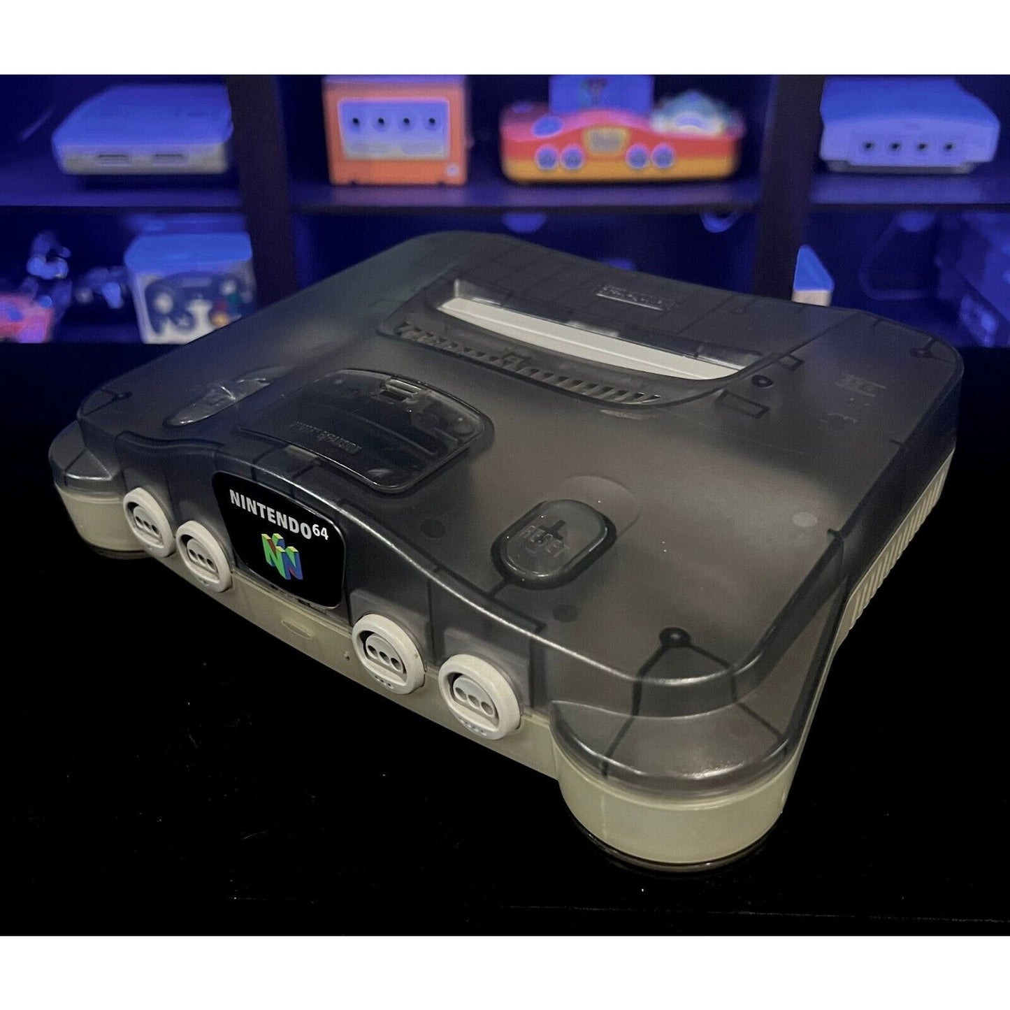 Jusco Nintendo 64 N64 Clear Black Console OEM Controller REGION FREE