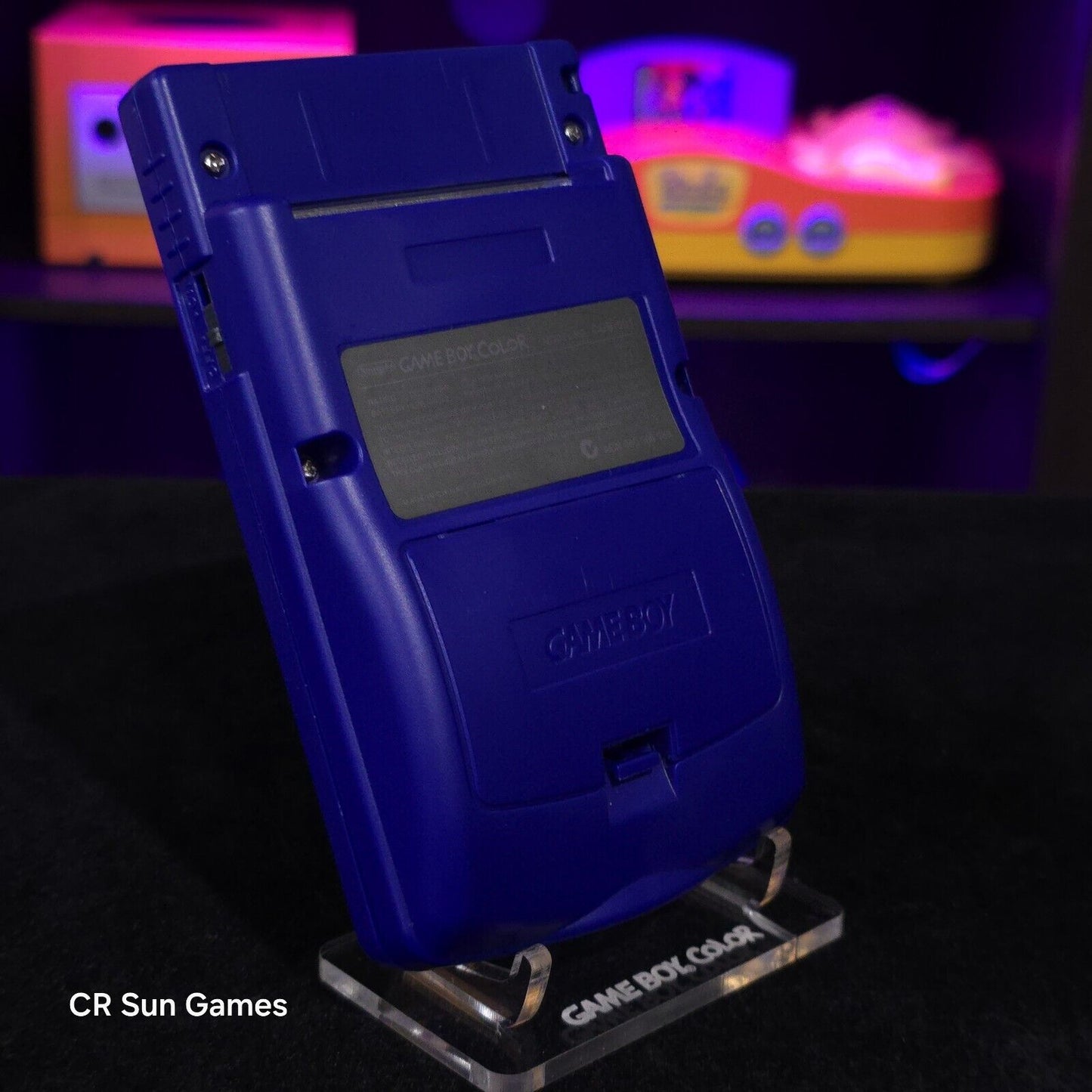Purple Gameboy Color Console OLED Touch Screen GBC Game Boy