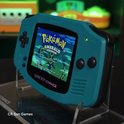 Teal Game Boy Advance GBA Console with iPS V5 Backlight Backlit LCD MOD Console