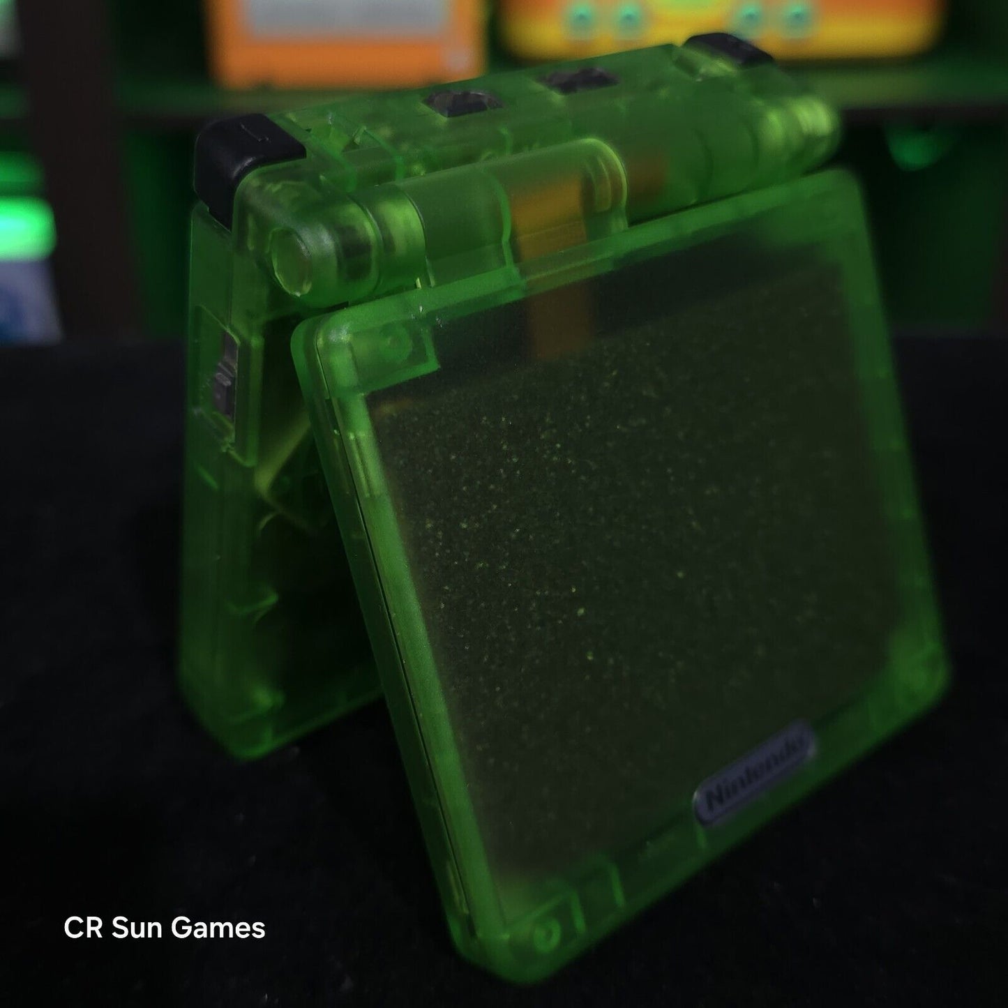 Clear Green Nintendo Game Boy Advance GBA SP IPS MOD Adjustable Brightness