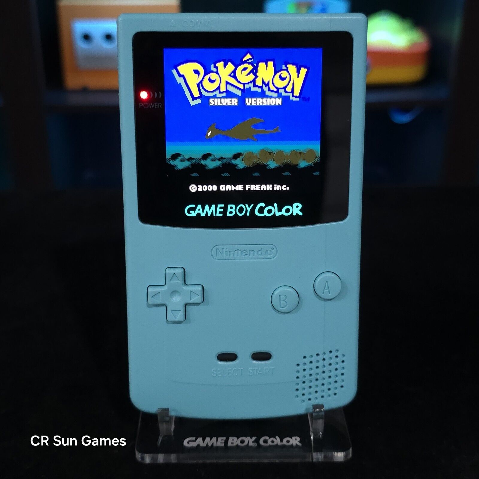Gameboy Touch Screen Light Blue Gameboy Color Console OLED Touch Screen GBC Game Boy – CR ...