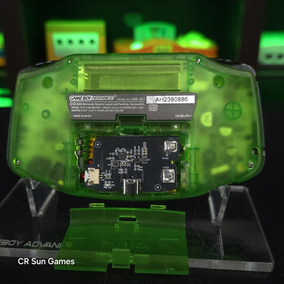 Link Zelda Green Game Boy Advance GBA iPS LCD USBC 1800 mAh Rechargeable Battery