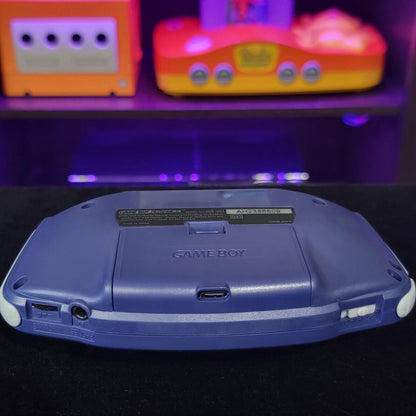 Indigo Game Boy Advance GBA iPS Backlit LCD USB-C 1800 mAh Rechargeable Battery