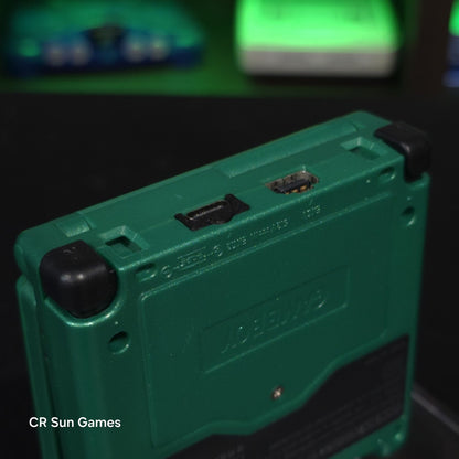 Green Nintendo Game Boy Advance GBA SP IPS V2 and Usb-C MOD - Rayquaza