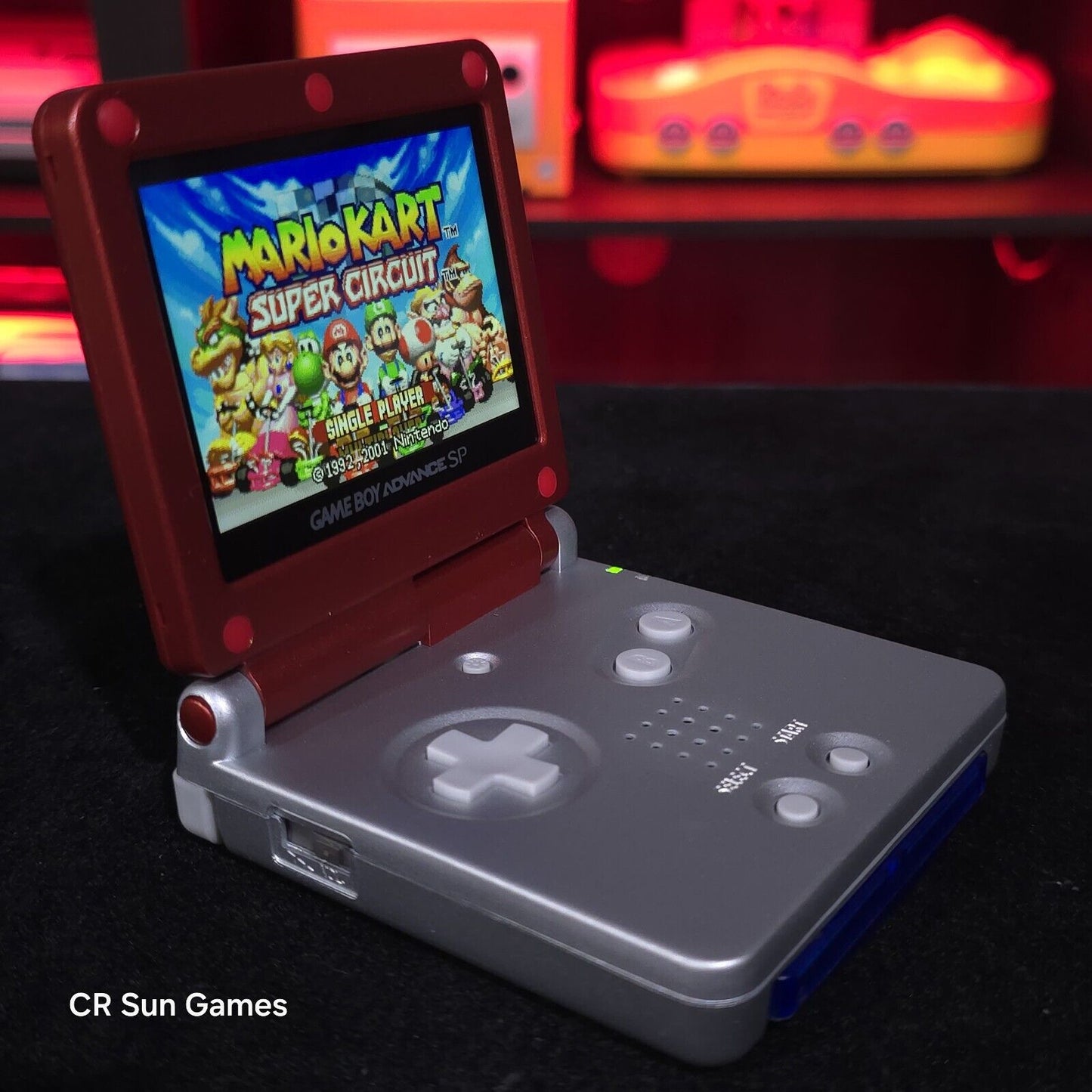 Mario Edition Nintendo Game Boy Advance GBA SP IPS MOD Adjustable Brightness