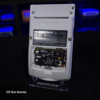 Grey Gameboy Color Console OLED Touch Screen And USB-C Rechargeable Battery