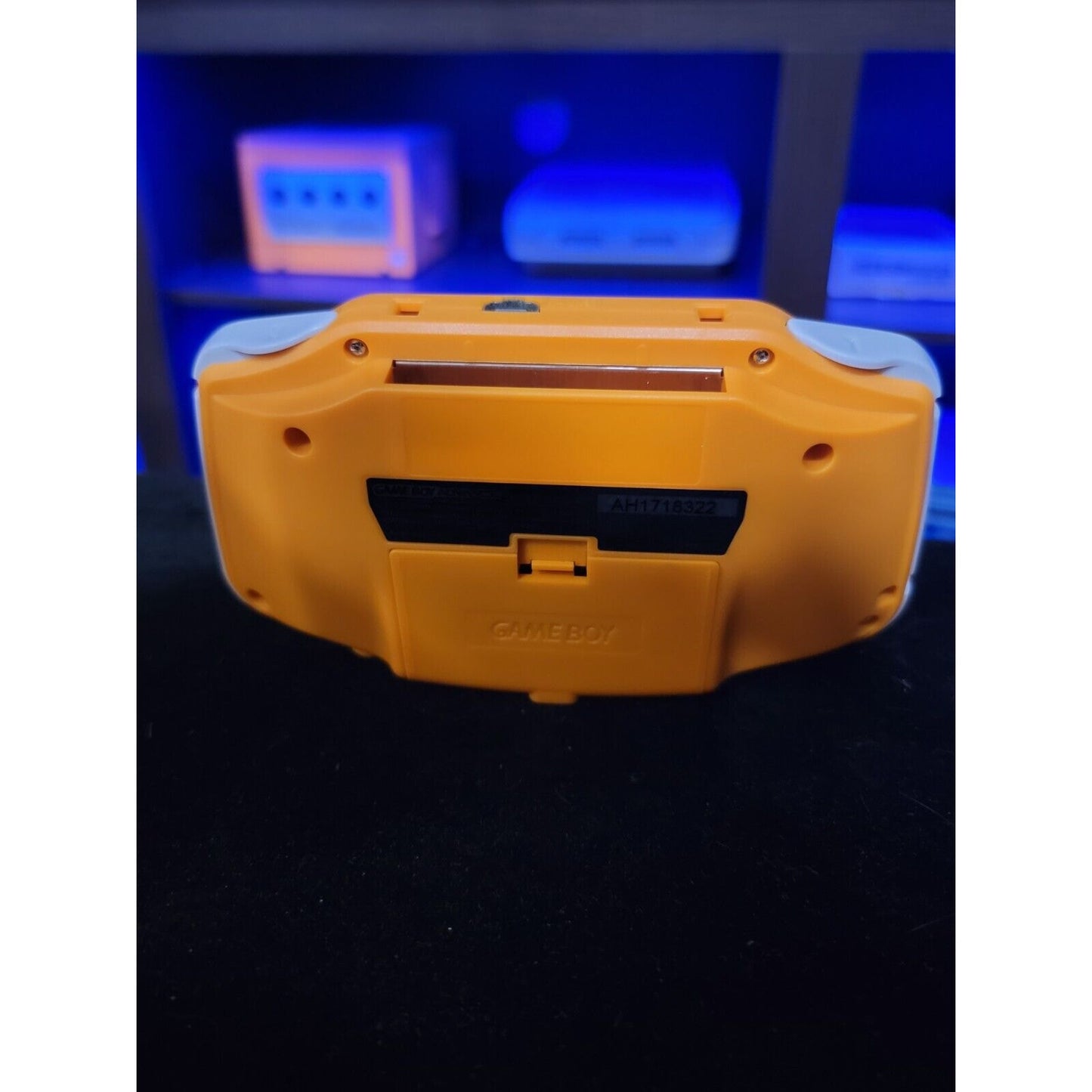 Orange Game Boy Advance GBA Console iPS Backlit LCD USB-C Rechargeable Battery