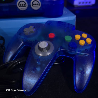NEW Shell Nintendo 64 N64 Limited Clear Blue Custom Console Funtastic