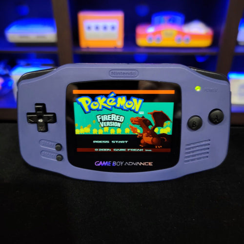 Indigo Game Boy Advance GBA Console with iPS V5 Backlit LCD MOD Console
