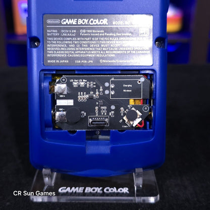 Pokemon Gameboy Color Console OLED Touch Screen USB-C Rechargeable Battery Mod