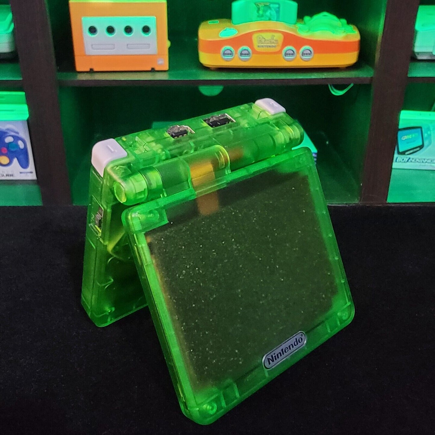 Lime Green Nintendo Game Boy Advance GBA SP IPS MOD Adjustable Brightness