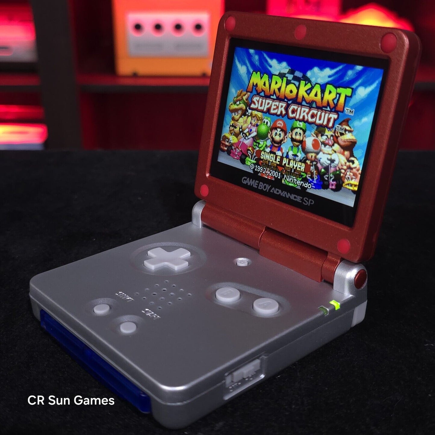 Mario Edition Nintendo Game Boy Advance GBA SP IPS MOD Adjustable Brightness