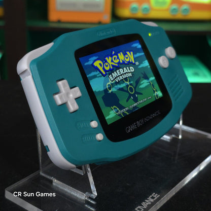 Teal Game Boy Advance GBA Console with iPS V5 Backlight Backlit LCD MOD Console