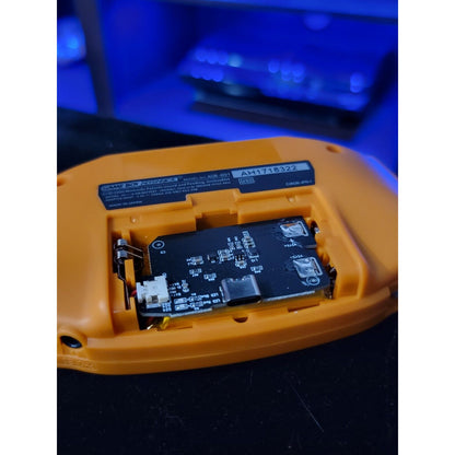 Orange Game Boy Advance GBA Console iPS Backlit LCD USB-C Rechargeable Battery