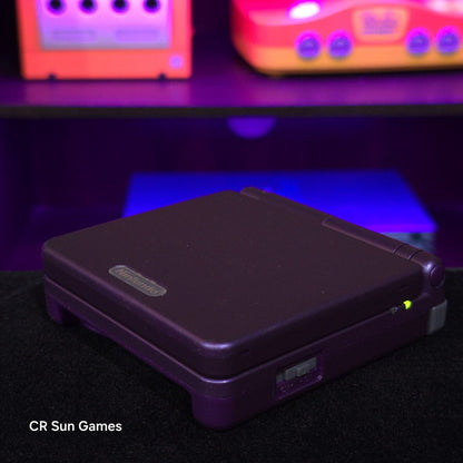 Purple Nintendo Game Boy Advance GBA SP IPS MOD Adjustable Brightness