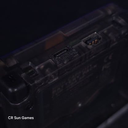 Smoke Grey And Black Nintendo Game Boy Advance GBA SP IPS Screen And USB-C Mod