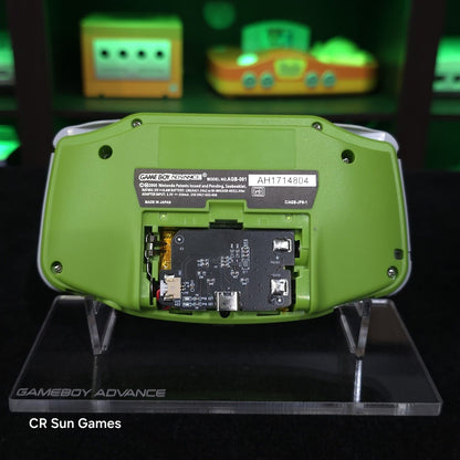 Green Game Boy Advance GBA iPS V5 LCD USB-C 1800 mAh Rechargeable Battery