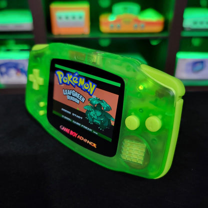 Lime Green Game Boy Advance GBA Console with iPS V5 Backlit LCD MOD Console