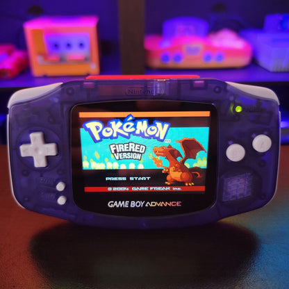 Grape Purpple Game Boy Advance GBA iPS LCD USB-C 1800 mAh Rechargeable Battery