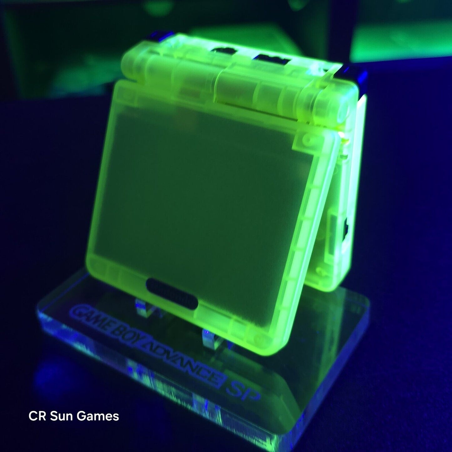 Glow In The Dark Nintendo Game Boy Advance GBA SP IPS MOD Adjustable Brightness