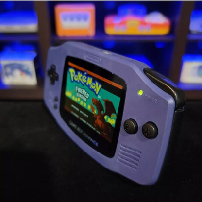 Indigo Game Boy Advance GBA iPS Backlit LCD USB-C 1800 mAh Rechargeable Battery