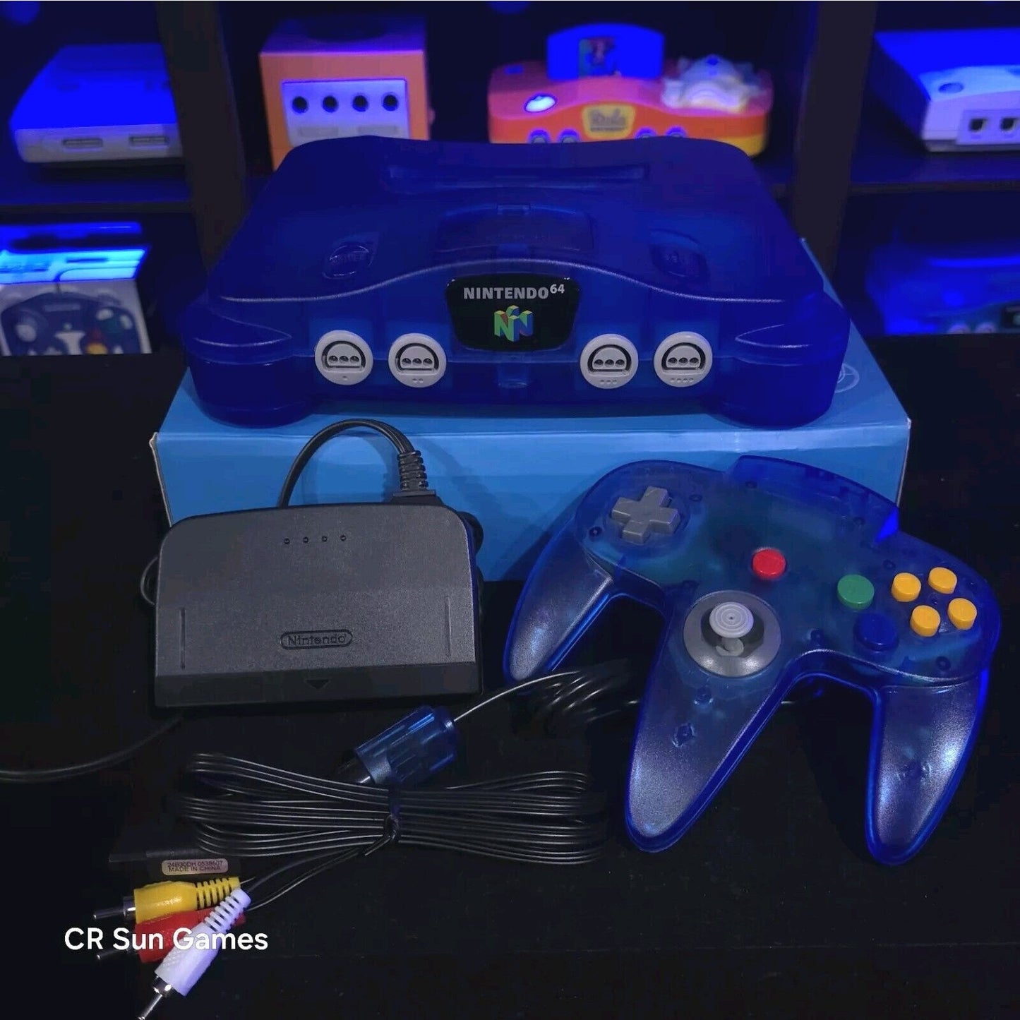 NEW Shell Nintendo 64 N64 Limited Clear Blue Custom Console Funtastic