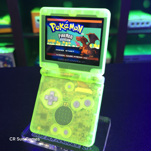 Glow In The Dark Nintendo Game Boy Advance GBA SP IPS MOD Adjustable Brightness