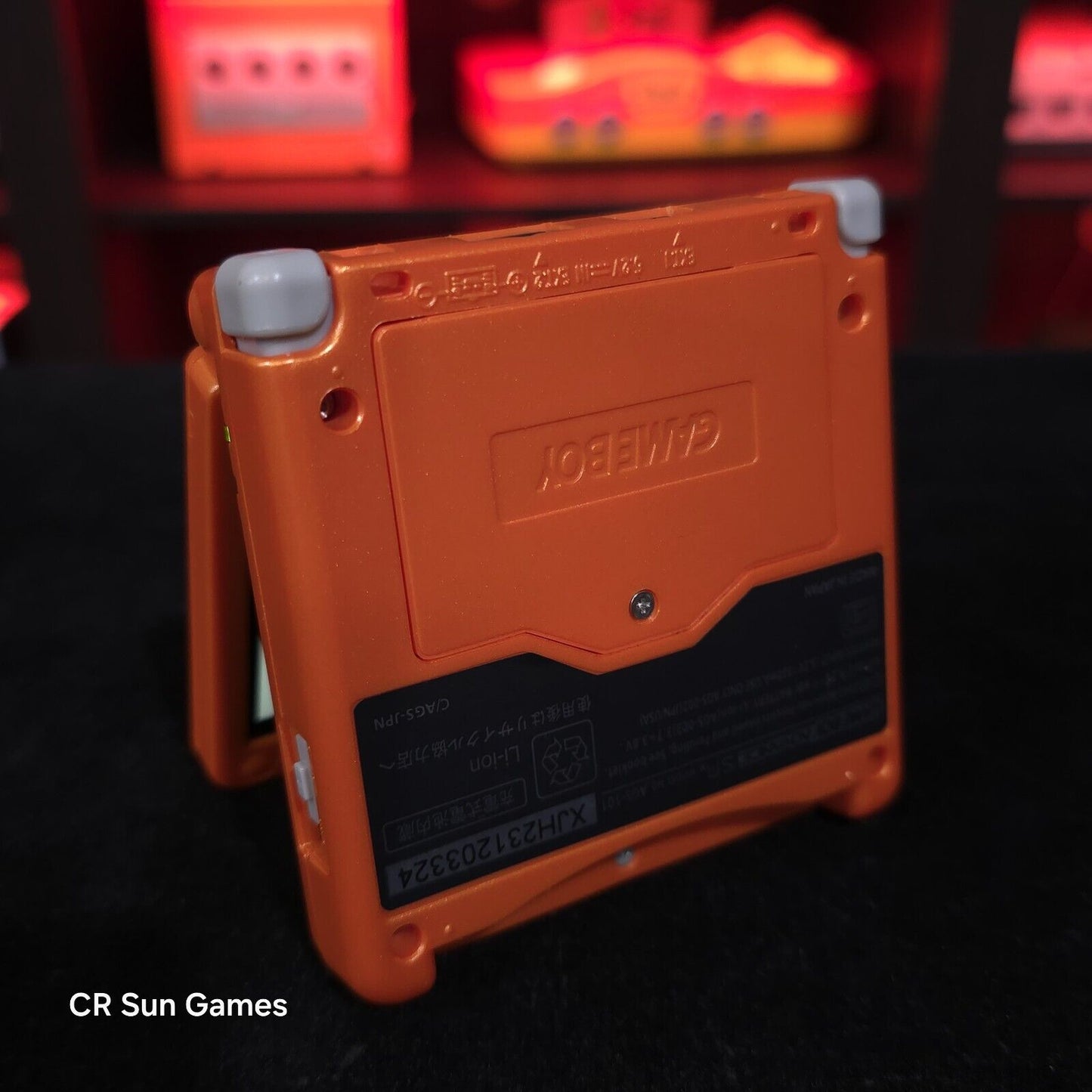 Orange Nintendo Game Boy Advance GBA SP IPS MOD Adjustable Brightness